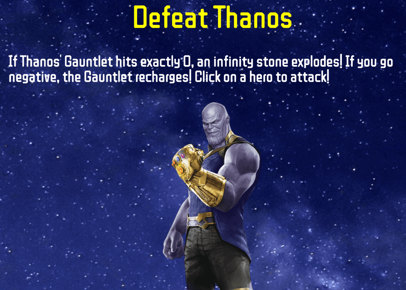 Defeat Thanos